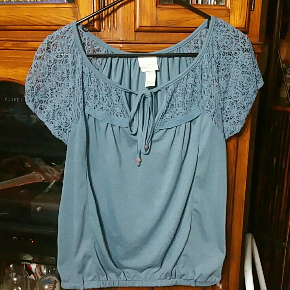 Pretty Blueish Gray Blouse